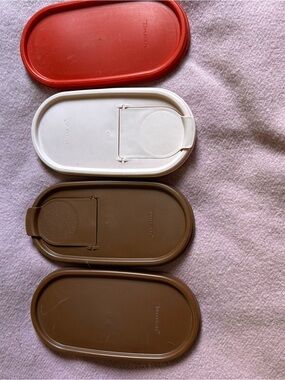 4 Oval Tupperware Replacement Lids